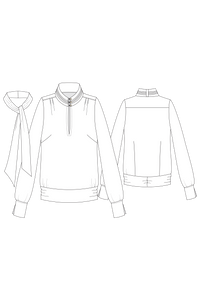 Blouse Beluga // incl.TieScarf