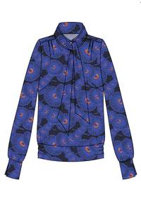 Blouse Beluga // incl.TieScarf