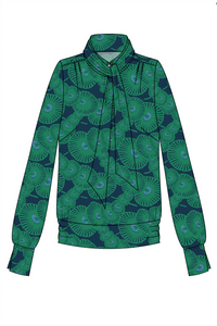 Blouse Beluga // incl.TieScarf