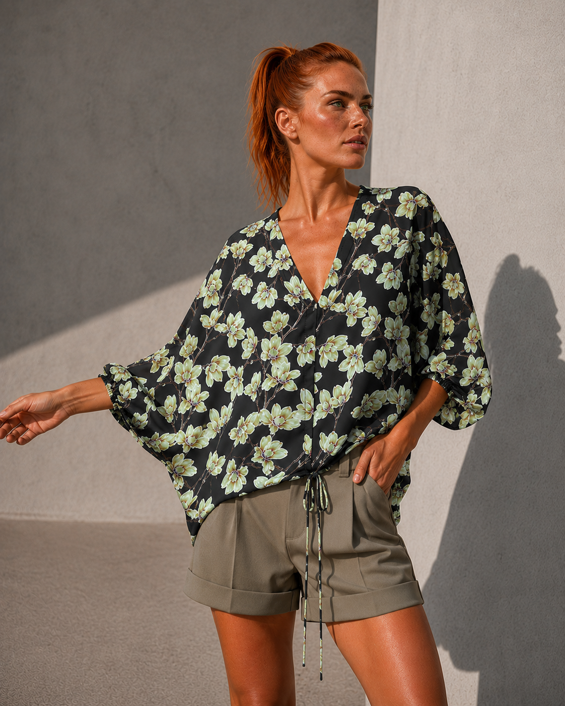 TunicBlouse Georgette RE:FUSION  / Orchidea