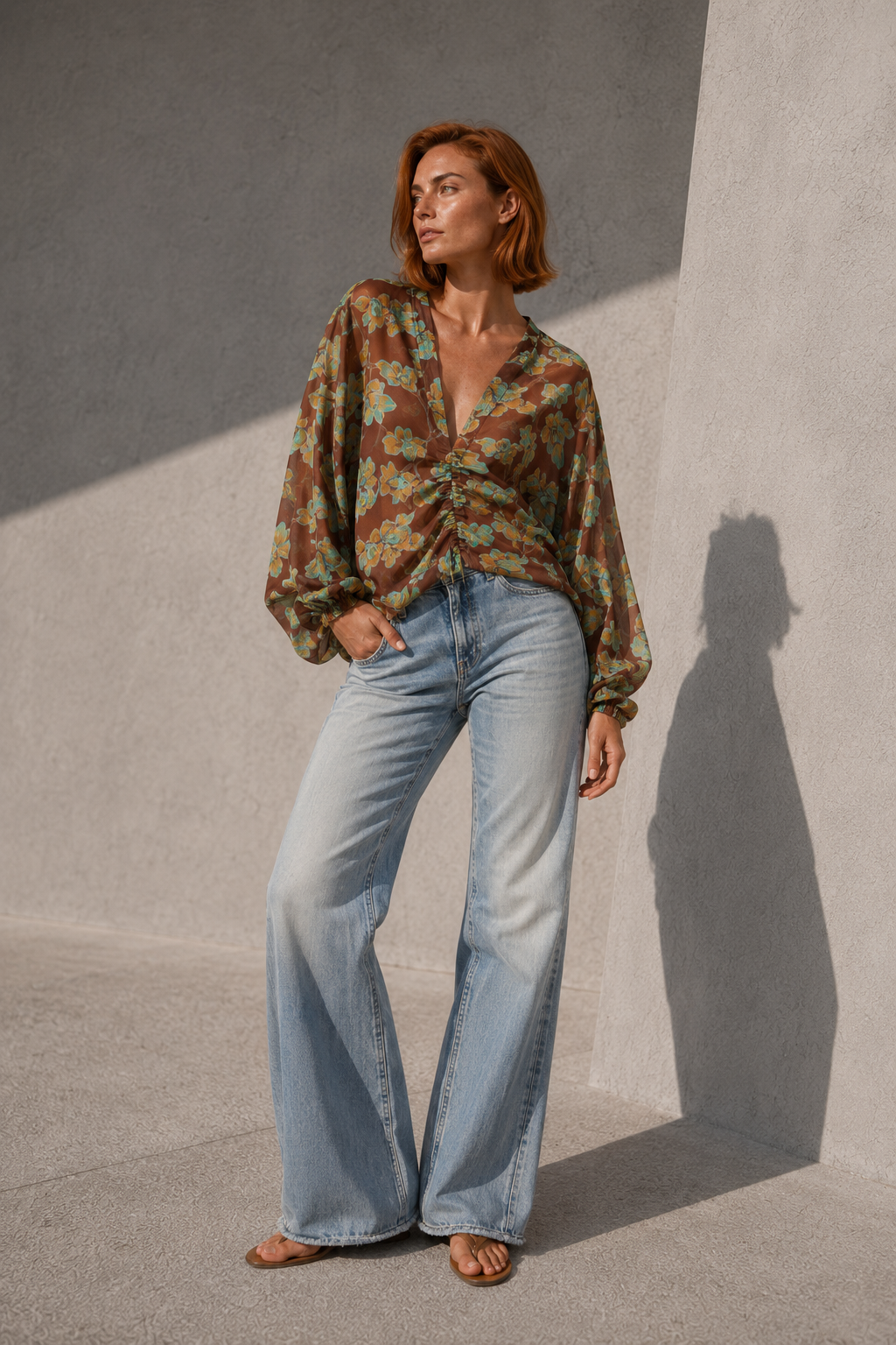 TunicBlouse Georgette RE:FUSION  / Orchidea