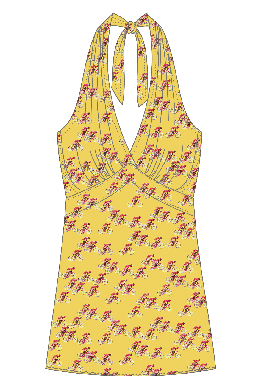 HalterneckTop Gianna / Bicicletta