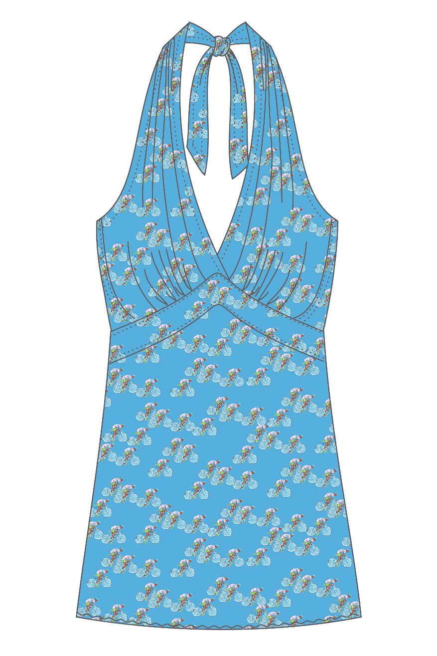 HalterneckTop Gianna / Bicicletta