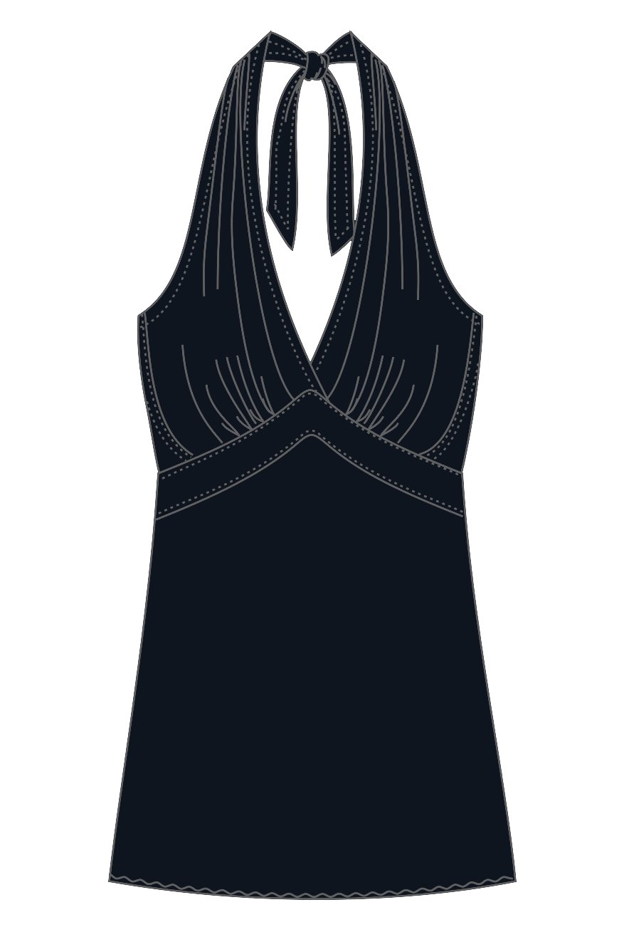 HalterneckTop Gianna / Uni