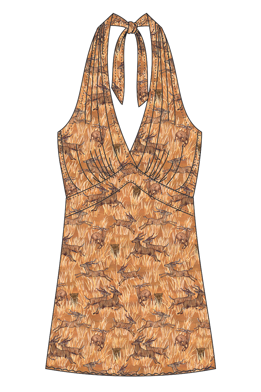 HalterneckTop Gianna / Serengeti