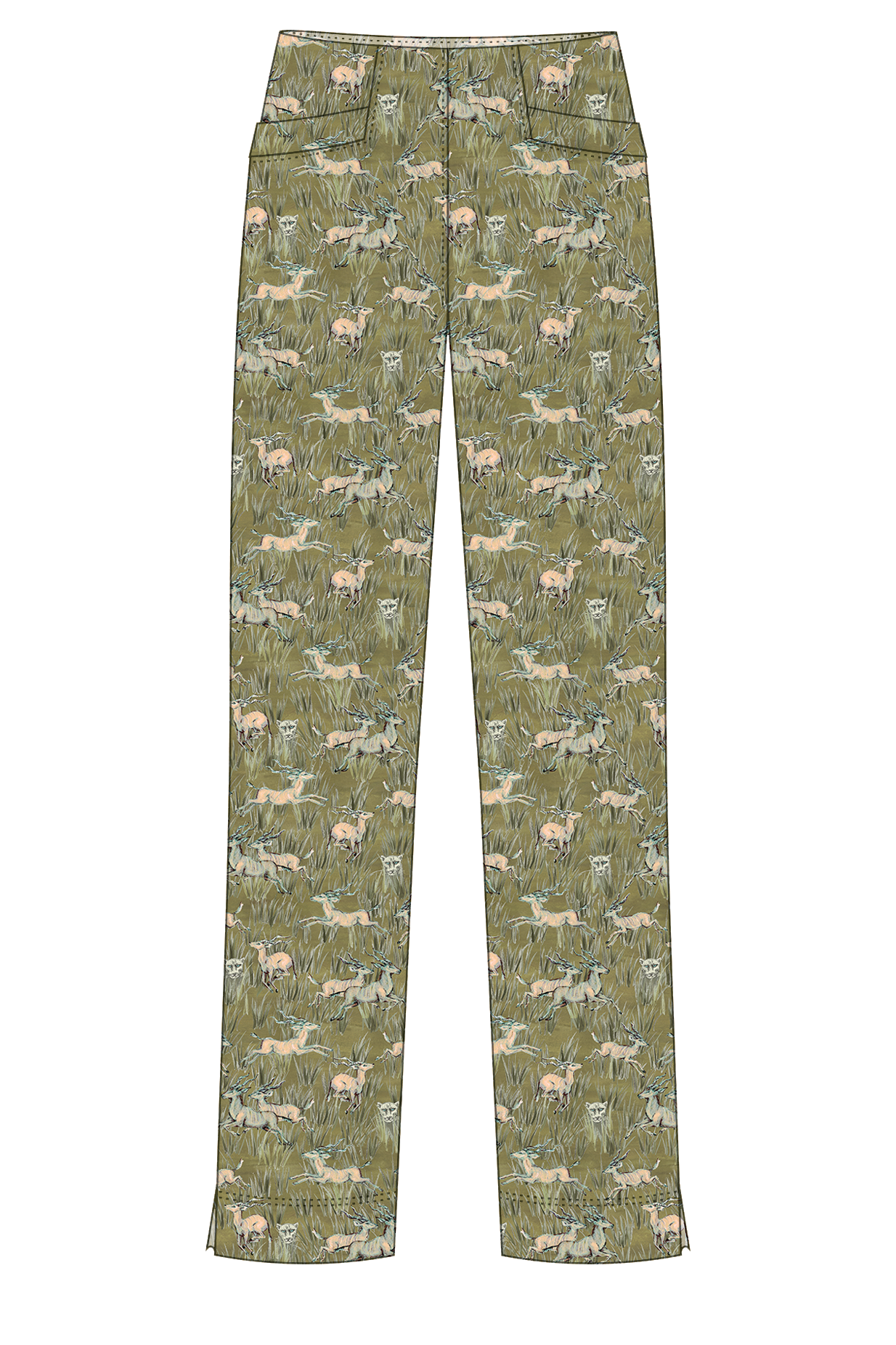 Pants Pauline 7/8 / Serengeti