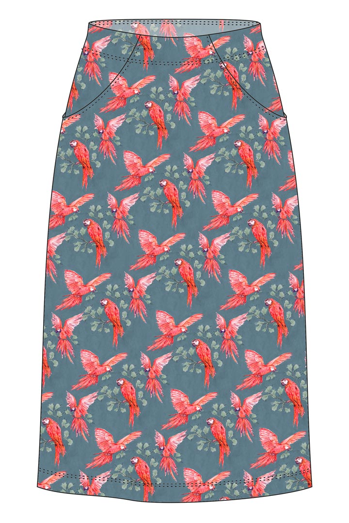 Skirt Rosanna / Parrot