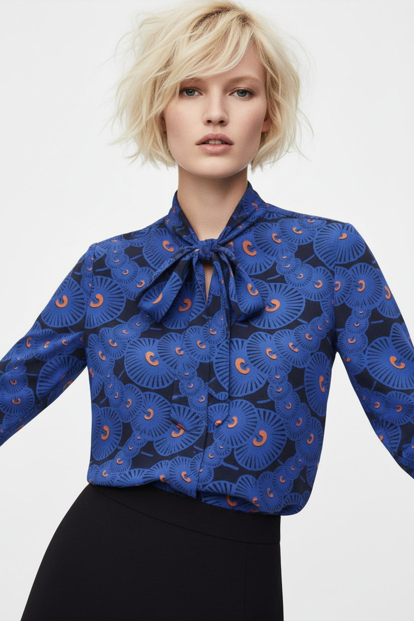 Blouse Beluga // incl.TieScarf