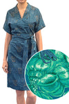 W.E.T. by Ines Schneider Dress Akiko 20 mit ObiBelt / Shell Crab mode hamburg print sommerkleid Unique Prints Summer Dress Handdesignierte Prints Print