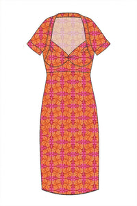 W.E.T. by Ines Schneider Dress Belladonna 23 / Elfies mode hamburg print sommerkleid Unique Prints Summer Dress Handdesignierte Prints Print