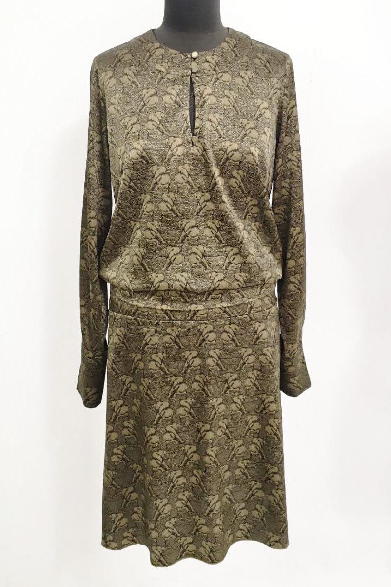 Dress Bellevue Silk Elephant – by Ines Schneider