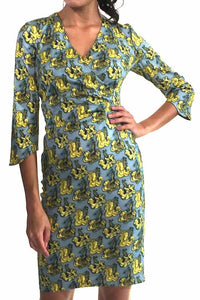 W.E.T. by Ines Schneider Dress S / F8587.7 Charlize, Flamenco 7 mode hamburg print sommerkleid Unique Prints Summer Dress Handdesignierte Prints Print