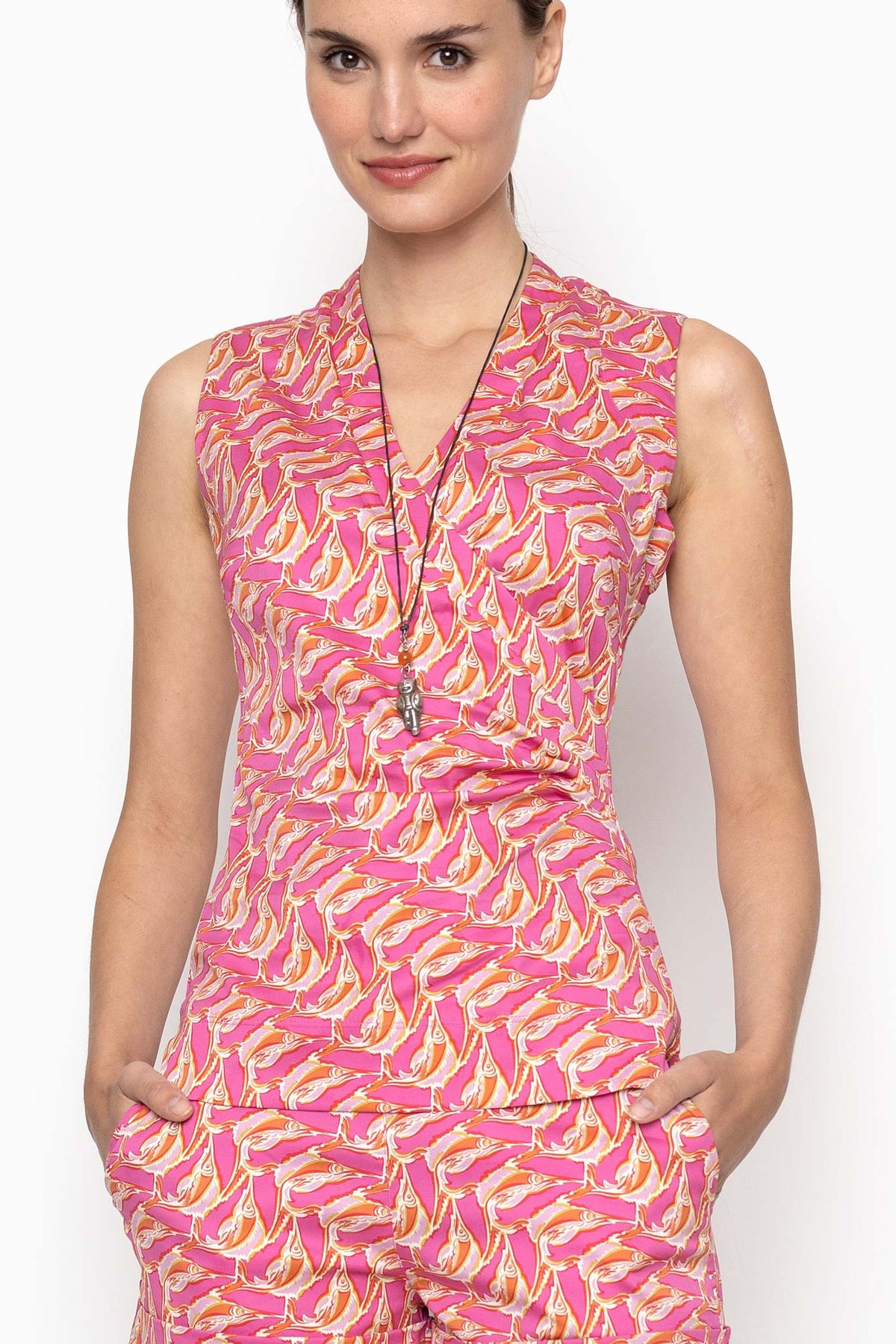 W.E.T. by Ines Schneider Shirt M1475.2 / S Shirt Chiara 23 / Marlin mode hamburg print sommerkleid Unique Prints Summer Dress Handdesignierte Prints Print