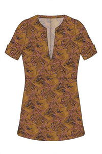 W.E.T. by Ines Schneider Shirt A5122.3 / S Shirt Cosma 22 / Artist mode hamburg print sommerkleid Unique Prints Summer Dress Handdesignierte Prints Print