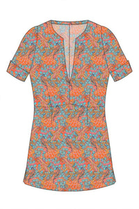 W.E.T. by Ines Schneider Shirt P5107.1 / S Shirt Cosma 22 / Pavone mode hamburg print sommerkleid Unique Prints Summer Dress Handdesignierte Prints Print