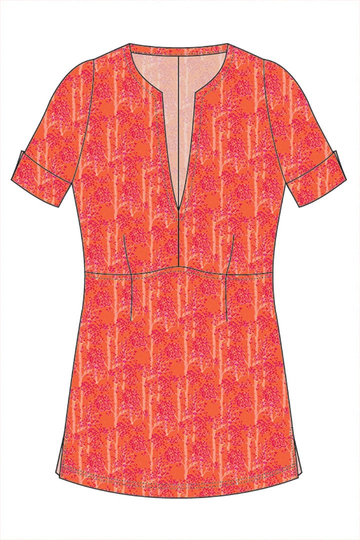 W.E.T. by Ines Schneider Shirt Shirt Cosma 23 / BlossomTree mode hamburg print sommerkleid Unique Prints Summer Dress Handdesignierte Prints Print