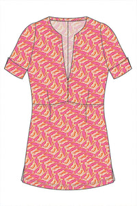 W.E.T. by Ines Schneider Shirt M1475.2 / S Shirt Cosma 23 / Marlin mode hamburg print sommerkleid Unique Prints Summer Dress Handdesignierte Prints Print