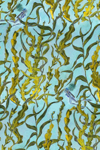W.E.T. by Ines Schneider Dress Aurelie / Seaweed Diver mode hamburg print sommerkleid Unique Prints Summer Dress Handdesignierte Prints Print