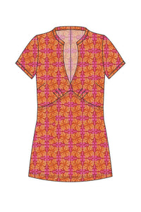 W.E.T. by Ines Schneider Shirt E1683.3 / S Edith 23 / Elfies mode hamburg print sommerkleid Unique Prints Summer Dress Handdesignierte Prints Print