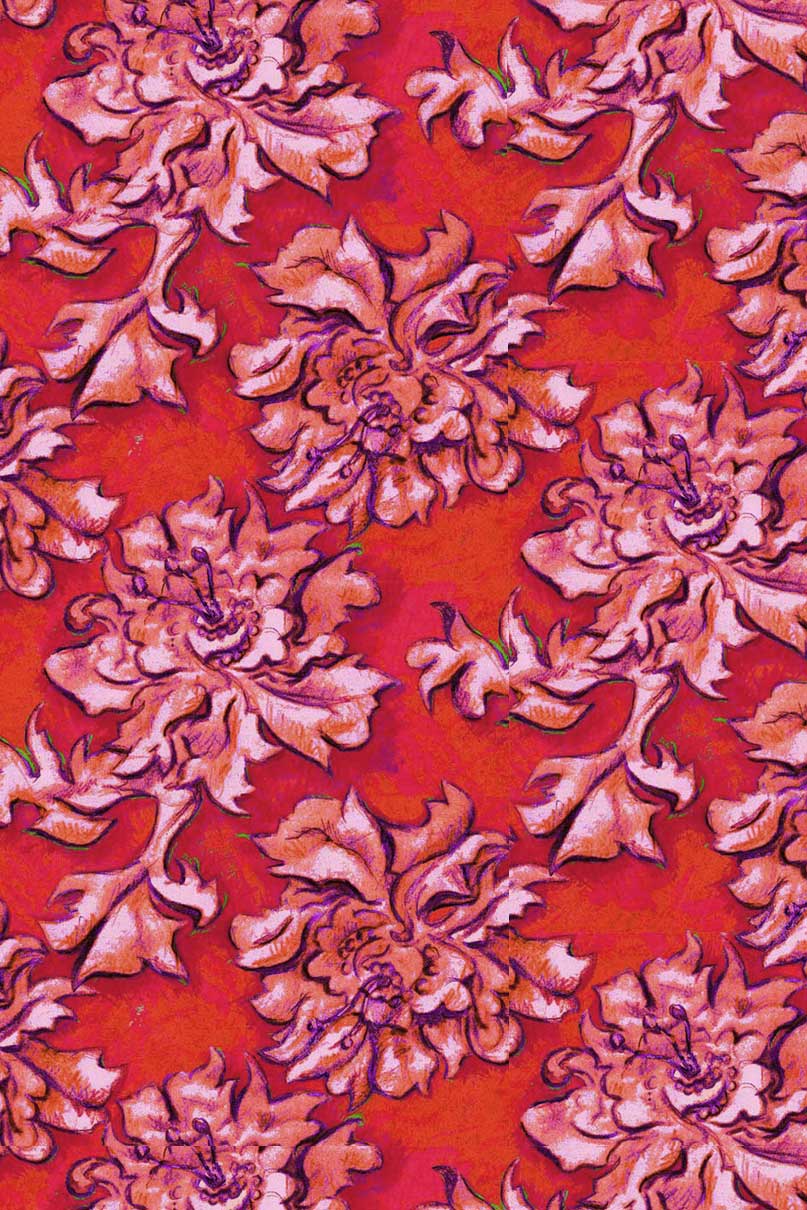 W.E.T. by Ines Schneider Shirt Wrap-Shirt Oki 22 / Fiore Magico mode hamburg print sommerkleid Unique Prints Summer Dress Handdesignierte Prints Print