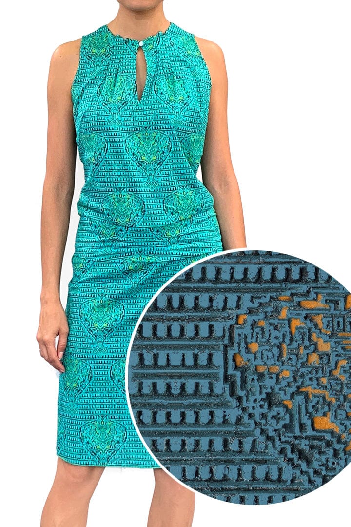 W.E.T. by Ines Schneider Dress Fleur mode hamburg print sommerkleid Unique Prints Summer Dress Handdesignierte Prints Print