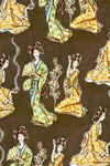 W.E.T. by Ines Schneider Dress Tamarind II / Geisha mode hamburg print sommerkleid Unique Prints Summer Dress Handdesignierte Prints Print