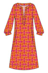W.E.T. by Ines Schneider Dress Greta incl. ObiBelt / Elfies mode hamburg print sommerkleid Unique Prints Summer Dress Handdesignierte Prints Print