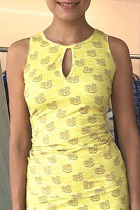 W.E.T. by Ines Schneider Top XS / S7589.5 Kimy / Swan 5 mode hamburg print sommerkleid Unique Prints Summer Dress Handdesignierte Prints Print