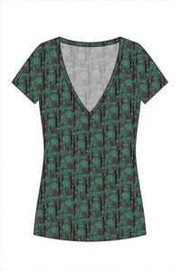 W.E.T. by Ines Schneider Shirt B1503.4 / S Shirt Osaka / BlossomTree mode hamburg print sommerkleid Unique Prints Summer Dress Handdesignierte Prints Print