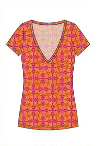 W.E.T. by Ines Schneider Shirt E1683.3 / S Shirt Osaka / Elfies mode hamburg print sommerkleid Unique Prints Summer Dress Handdesignierte Prints Print