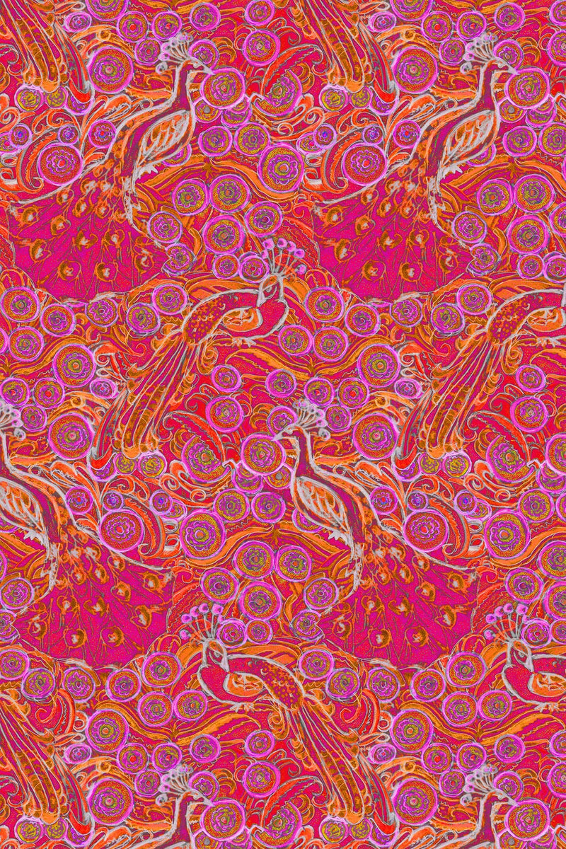 W.E.T. by Ines Schneider Dress Taormina / Pavone mode hamburg print sommerkleid Unique Prints Summer Dress Handdesignierte Prints Print