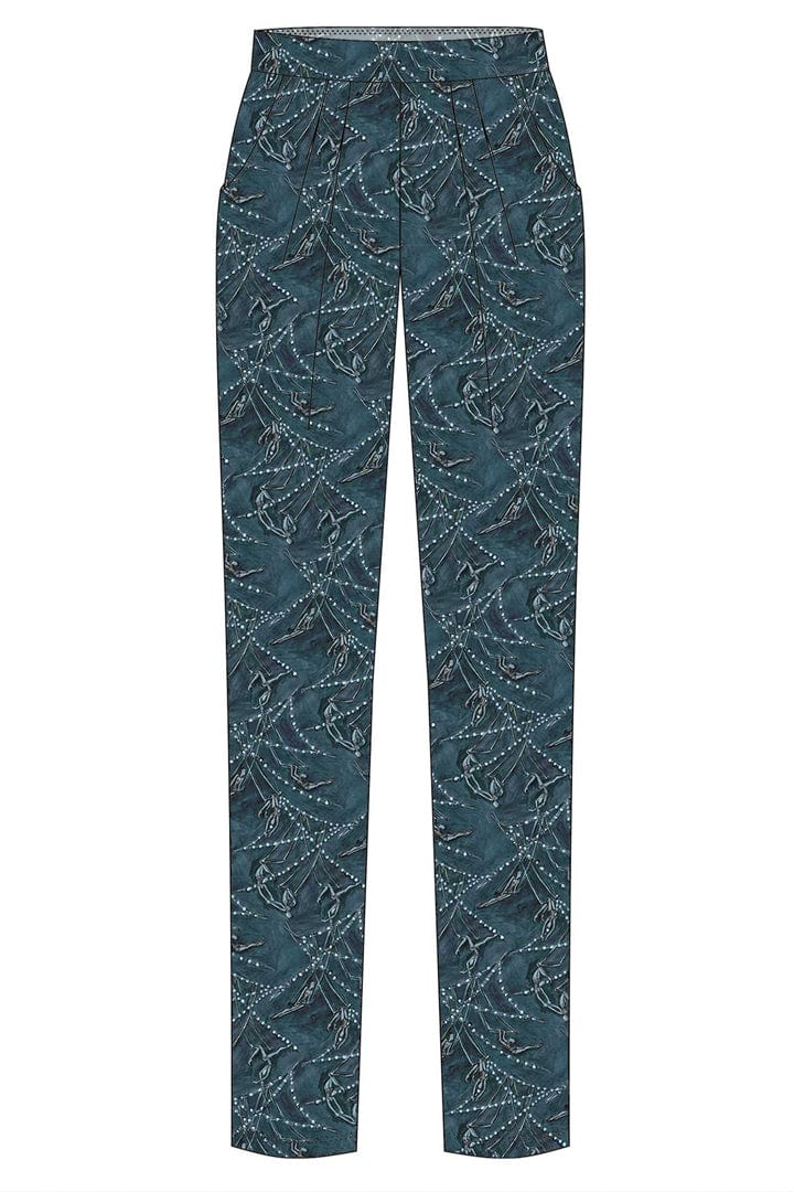 W.E.T. by Ines Schneider Pants A5122.2 / S Pants Pallas 22 / Artist mode hamburg print sommerkleid Unique Prints Summer Dress Handdesignierte Prints Print