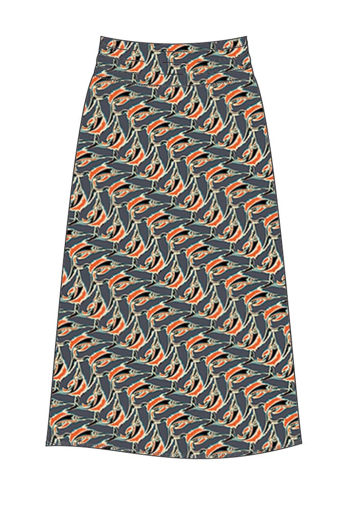 W.E.T. by Ines Schneider Skirt M1475.1 / S Skirt Ravenna 23 / Marlin mode hamburg print sommerkleid Unique Prints Summer Dress Handdesignierte Prints Print