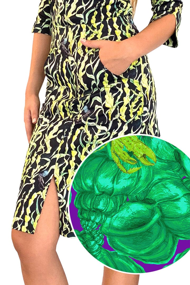 W.E.T. by Ines Schneider Skirt Riviera mode hamburg print sommerkleid Unique Prints Summer Dress Handdesignierte Prints Print