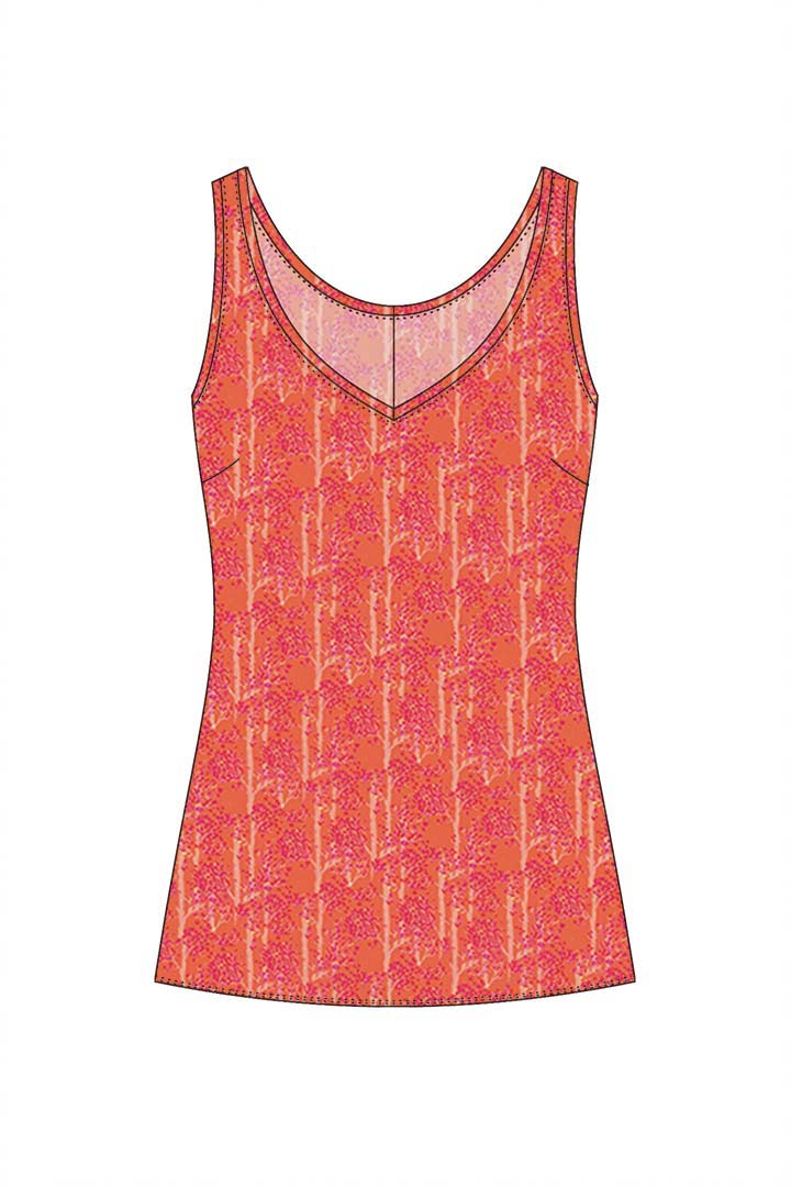 W.E.T. by Ines Schneider Shirt B1503.8 / S Ruby 23 / BlossomTree mode hamburg print sommerkleid Unique Prints Summer Dress Handdesignierte Prints Print