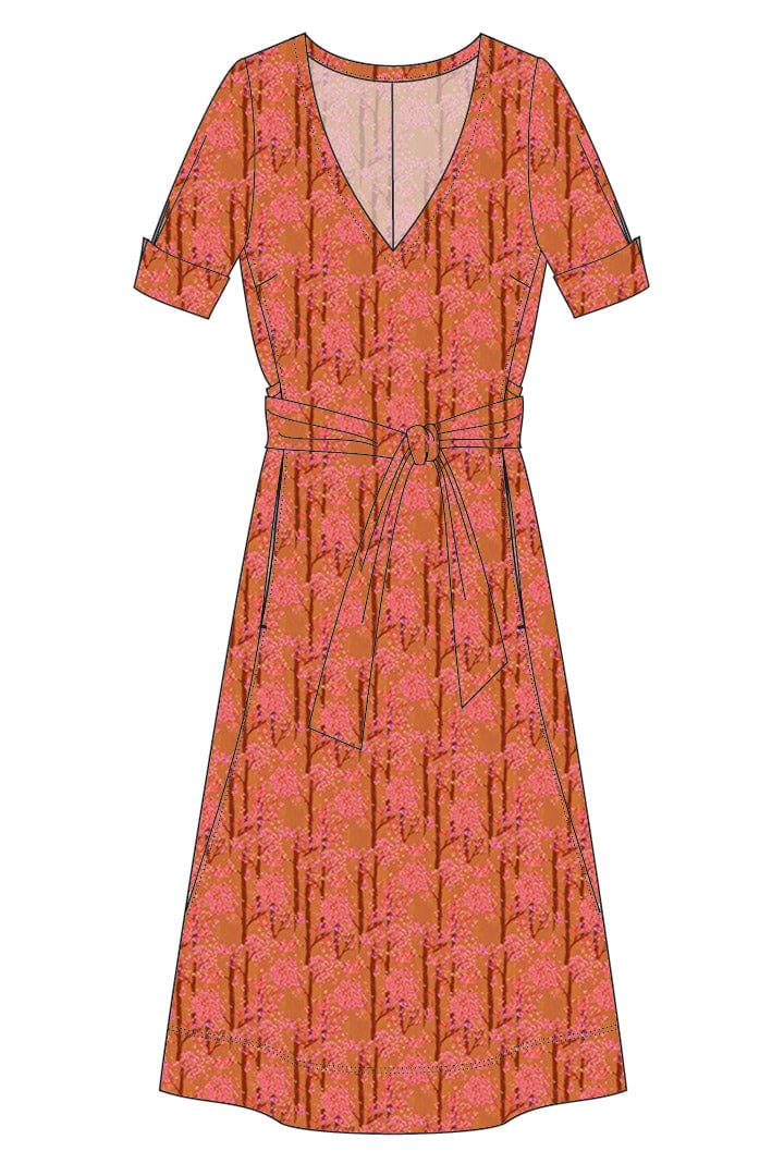 W.E.T. by Ines Schneider Dress Sicilia / BlossomTree mode hamburg print sommerkleid Unique Prints Summer Dress Handdesignierte Prints Print