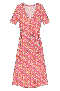 W.E.T. by Ines Schneider Dress M1475.2 / S Sicilia / Marlin mode hamburg print sommerkleid Unique Prints Summer Dress Handdesignierte Prints Print