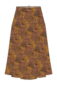 W.E.T. by Ines Schneider Skirt Skirt Stromboli / Artist mode hamburg print sommerkleid Unique Prints Summer Dress Handdesignierte Prints Print